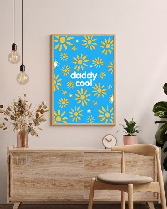 Affiche dady cool dans le salon.