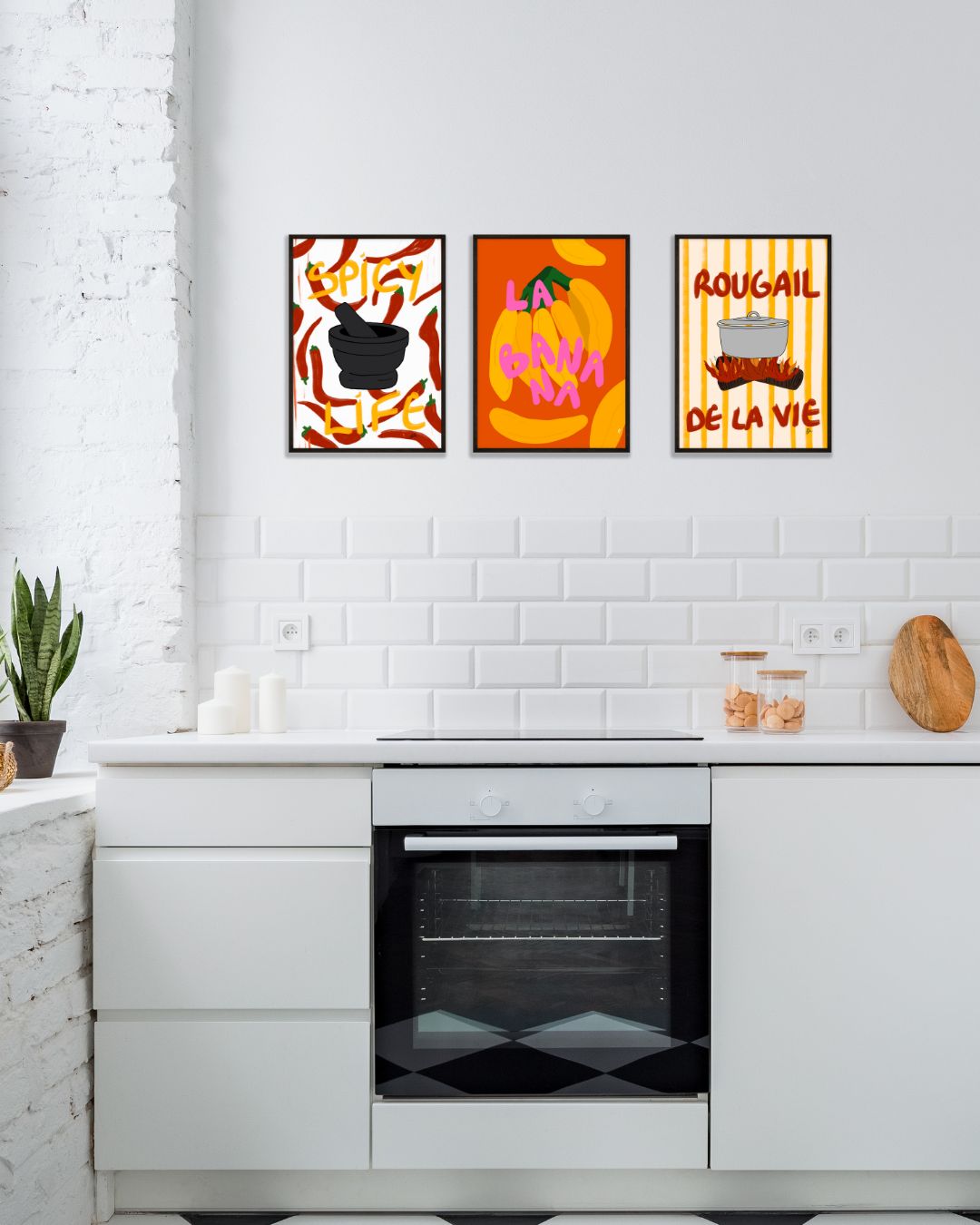 Tableaux pour la cuisine colorés et inspirés de la Reunion
