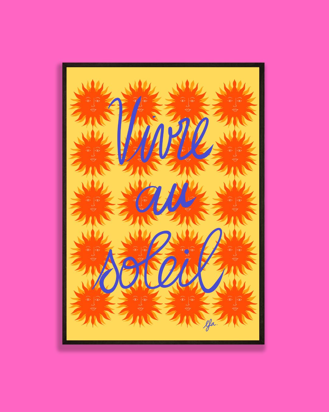 Affiche Vivre au soleil