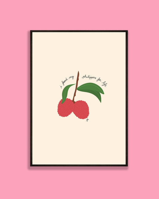 Affiche Philippine Letchis Réunion