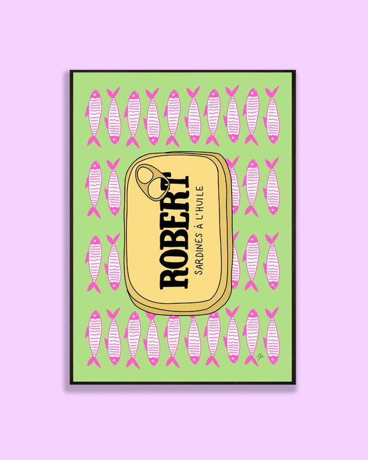 une affiche pour les fans de sardines robert à la réunion