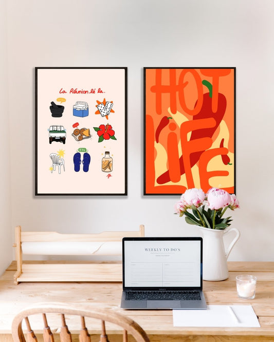 Affiche La Réunion Lé la