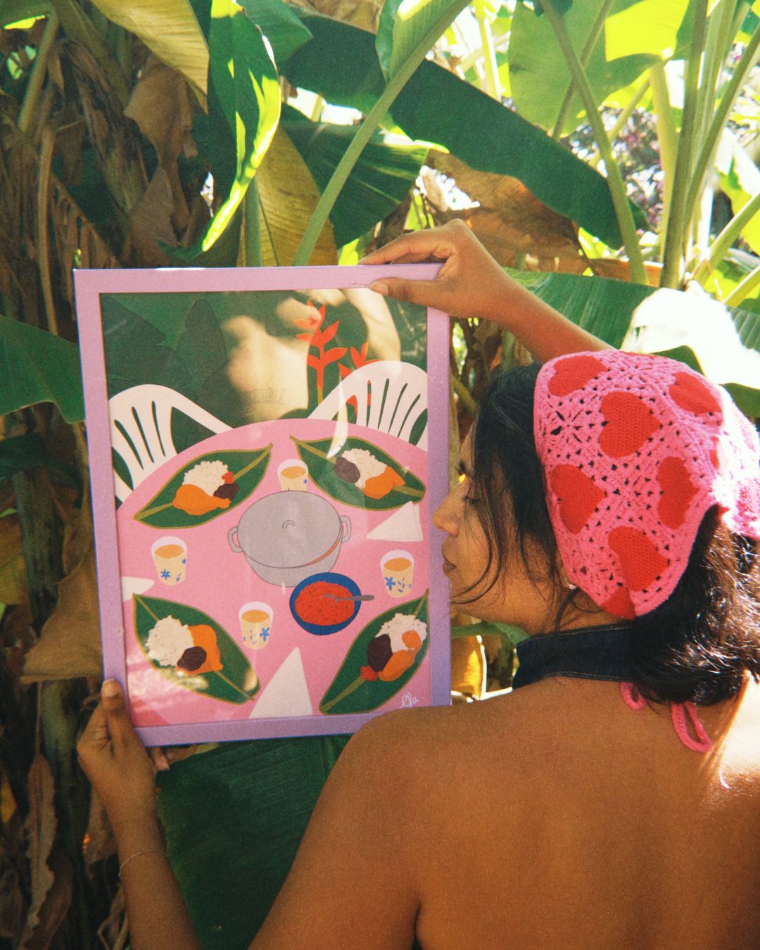 Affiche Feuilles Bananes