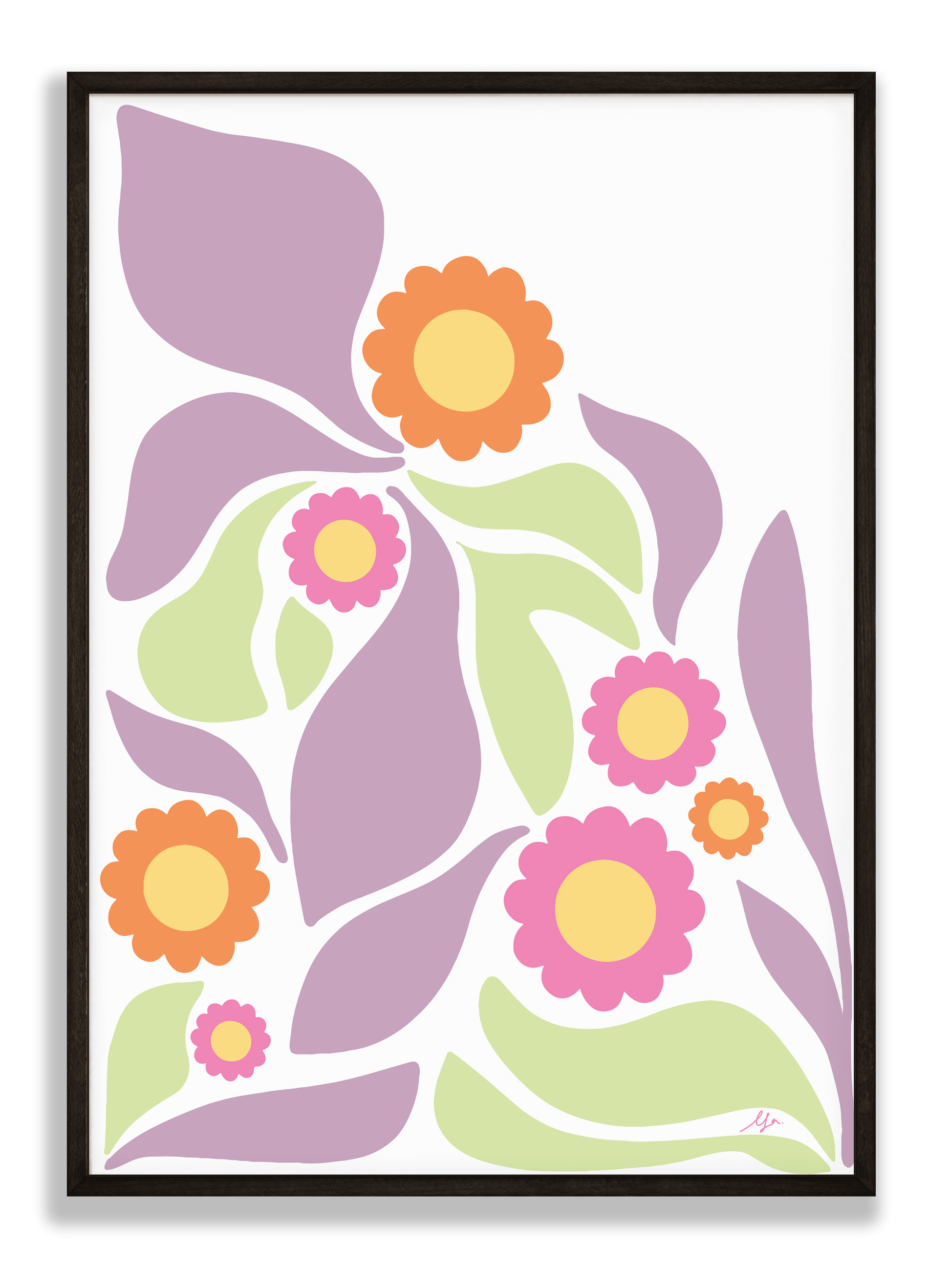 Affiche fleurs Nicolettes