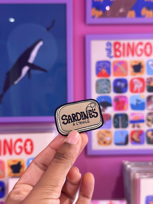 patch sardine reunion illustration locale brodee lefilariane